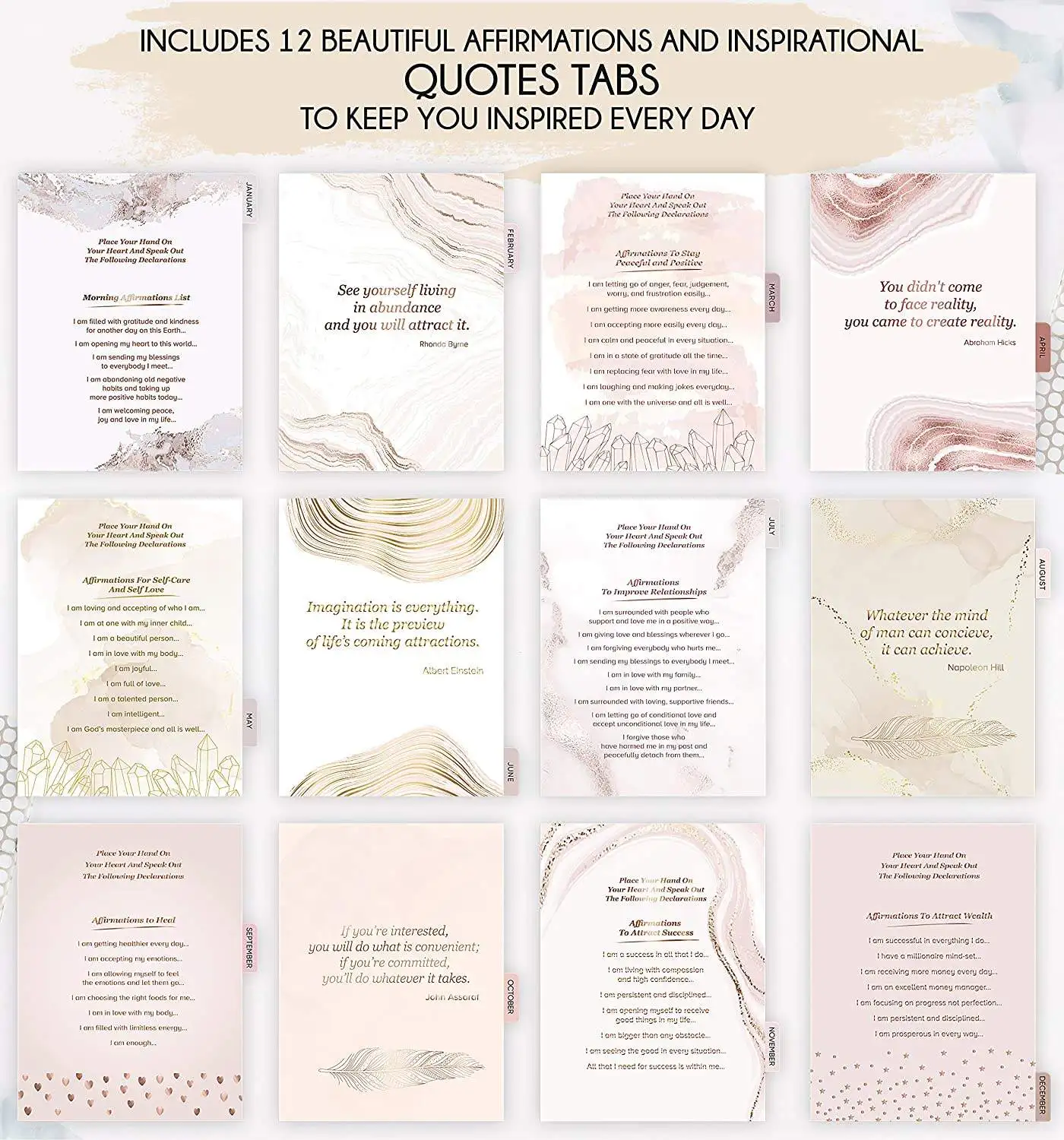 Customization Organizer 90 Day Happy Life Journal Law of Attraction Planner for Goal Planner