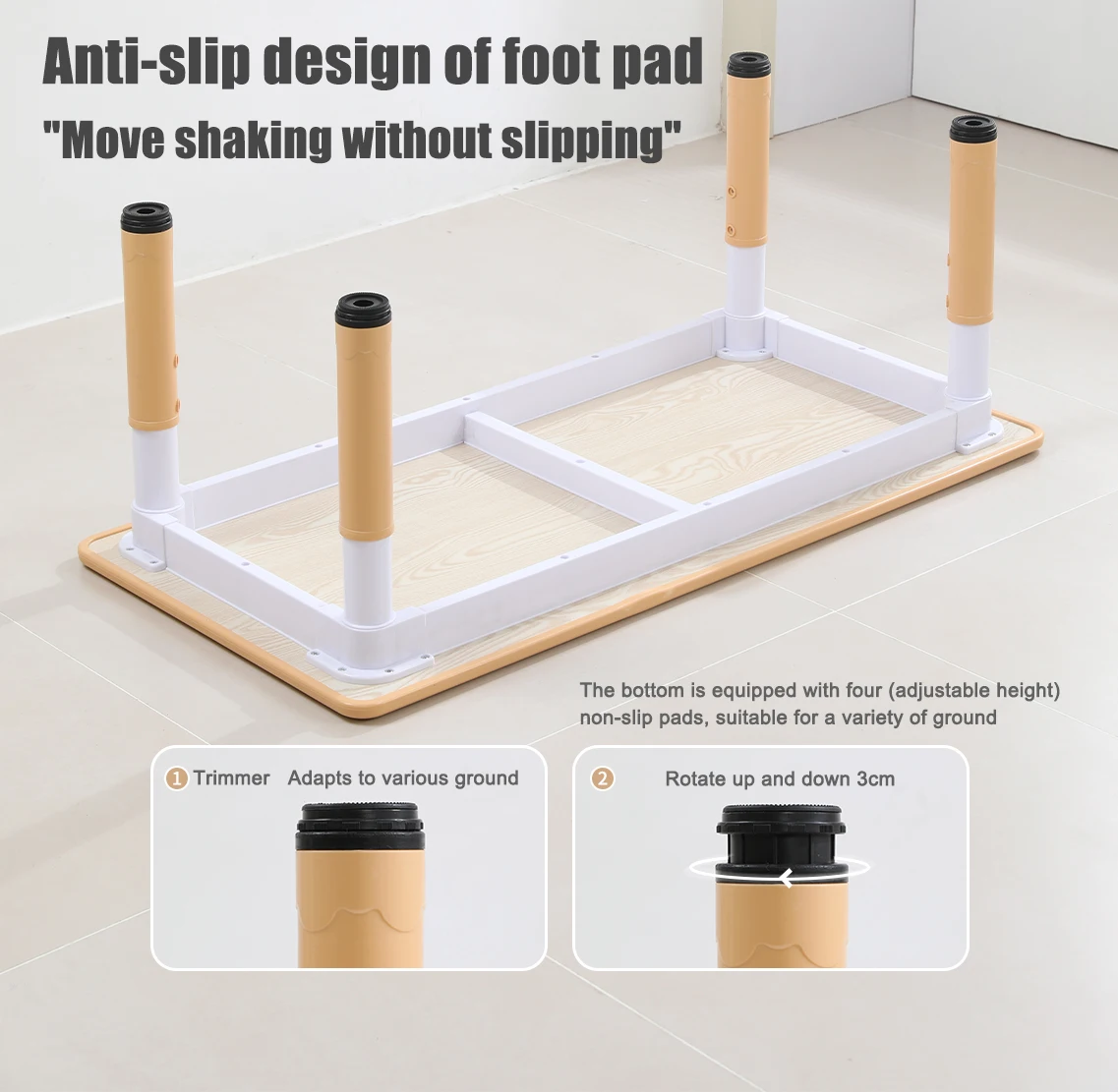 Kids Study Table Chairs Set Height Adjustable Toddler Table and Chair Set for Kids Graffiti Desktop Plastic Children Art Table