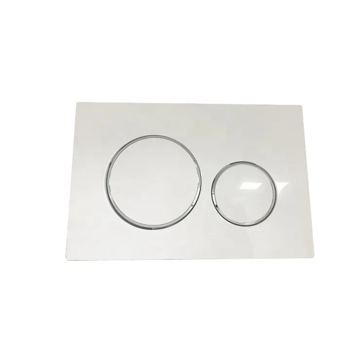 Настенная белая и хромированная отделка с двумя кнопками, подметная пластина с Sigma 20 HST, скрытая цистерна