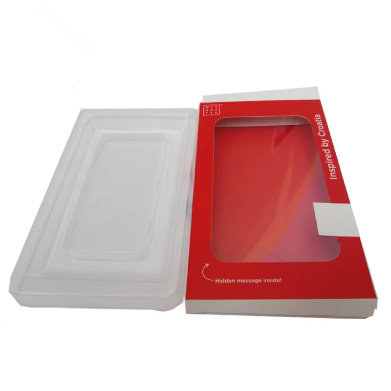 Biodegradable Eco - Friendly Kraft Paper Packaging Phone Case Drawer Packaging Box Package For Phone Case Paper Boxes