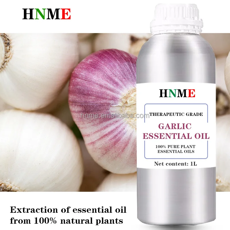 100% pure plant extraction of garlic essential oil can be used to make handmade soap, aromatherapy essential oil, body massage,