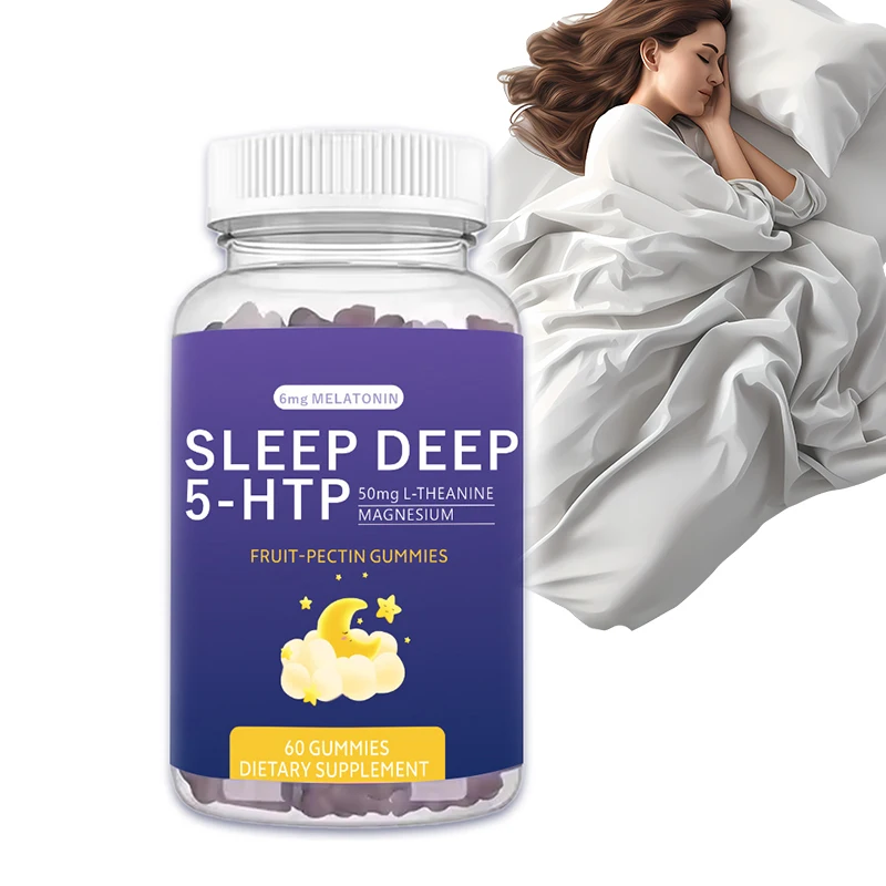 Sugar free melatonin 6mg 5-htp gaba gummies wholesale melatonin sleep gummy ashwagandha gummies melatonin