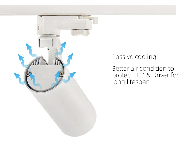 RONSE Luminaire Led Track Light System 3 wire CE SAA Adjust Led Spot Lights Set 20w 30w 40w Casambi Focos Tuya Sport Light Track