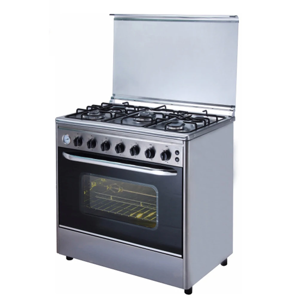 cheap 5 burner freestanding oven for Africa market electrical hot plates with oven gaz cooker gas stove cooking range oven