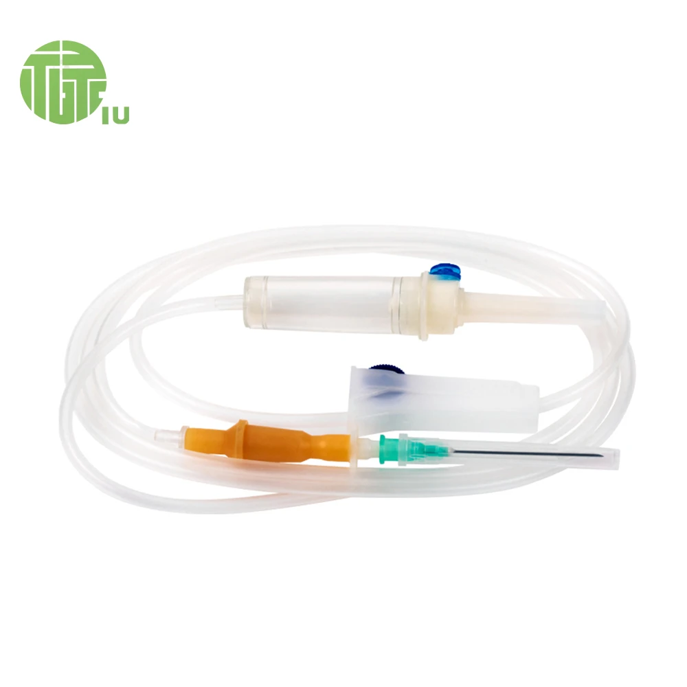 Sterile Luer Lock Infusion Giving Sets IV Set Medical Intravenous Disposable IV Infusion Set With Needle