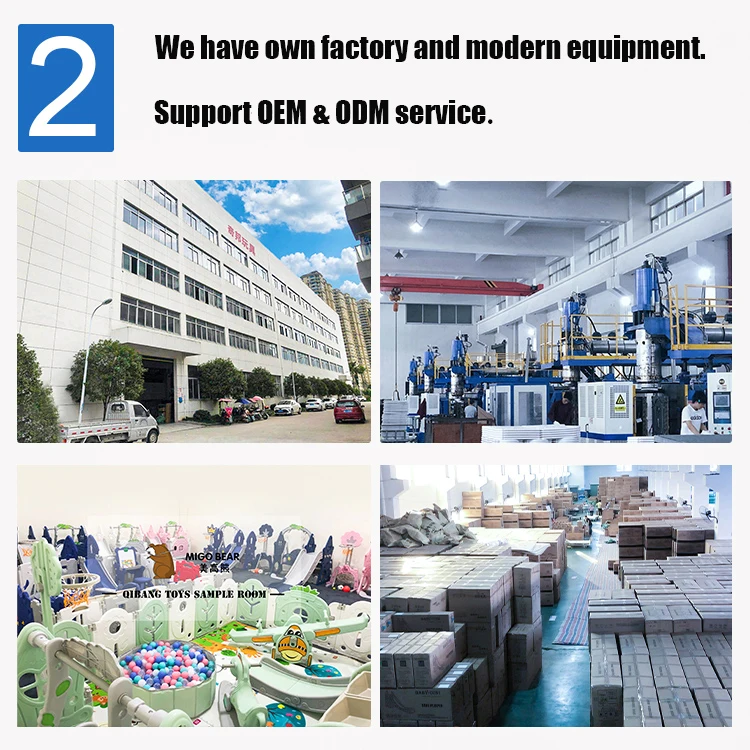 Kids safety game fence baby indoor portable plastic baby playpen slide