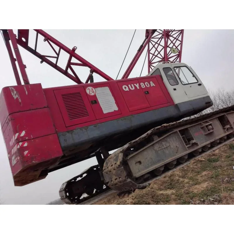 China Top Brand Truck Cranes QUY80A Crawler Crane 80Ton Jib Cranes with Multi-complex Operation