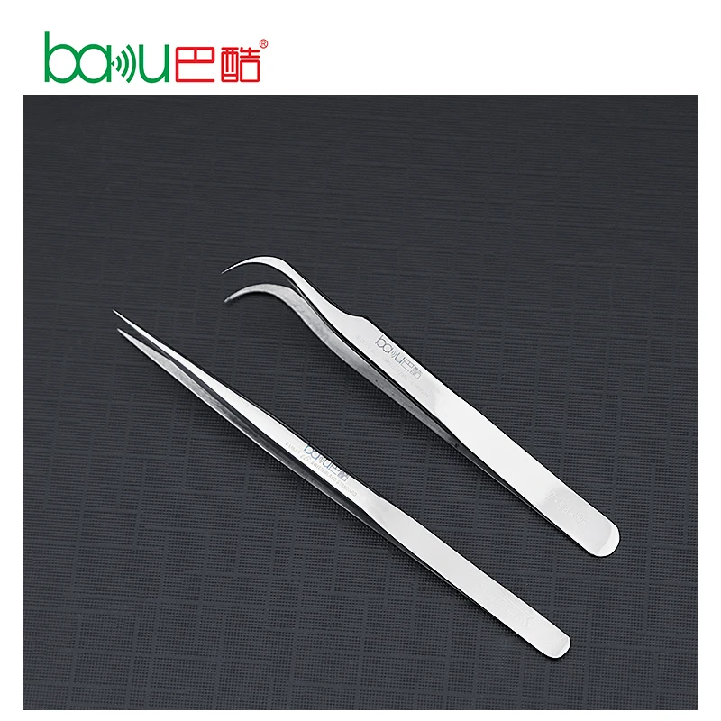 
Wholesale high quality 304 stainless steel polishing electrostatic tweezers hand tool circuit board BAKU ba-i6 