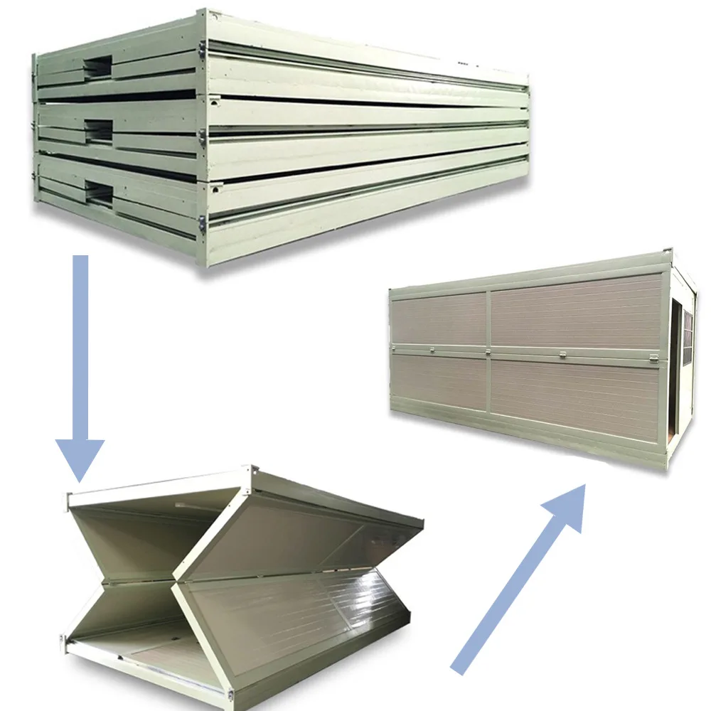 portable homes prefabricated container shelter 30ft foldable prefab container prefab container folding houses