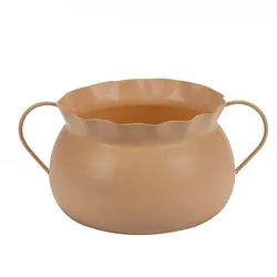 Iron Flower Vase Bowl White Metal White Modern Style Flower Vase