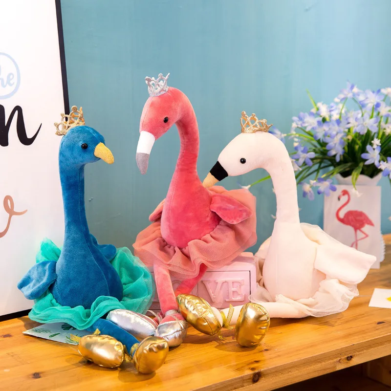 
50 CM Hot Selling Wholesale Pink Fantasy Plush Swan Baby Girl Gift Birthday Gift Stuffed Swan Plush Toy Pillow 