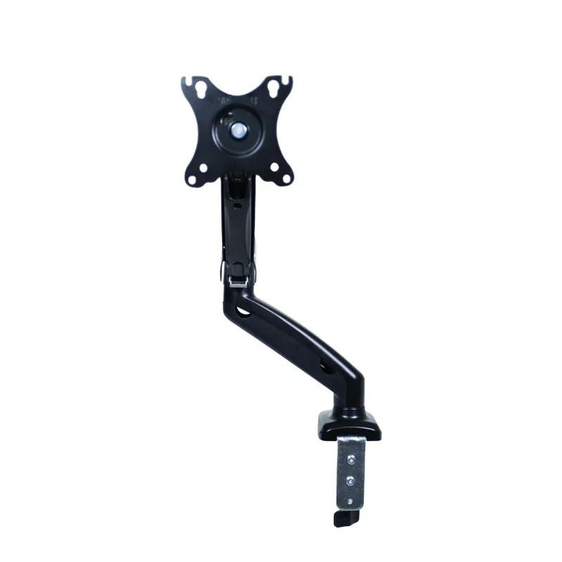 Black Rotating 360 Degree Desktop Support LCD Display VESA 100mm To 100mm Monitor Gas Stand