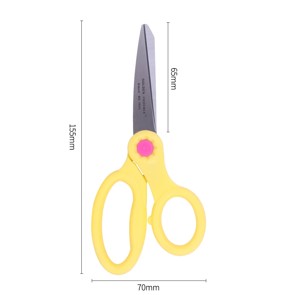 Newest 6 Inch Stainless Steel Paper Cutting Craft Scissors Office Scissors Stationery Kids Scissors