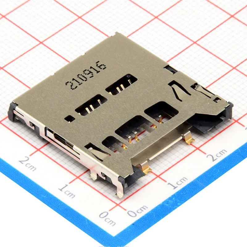 32-NS135-T1151-10-W Sim Socket Sim Card Connector