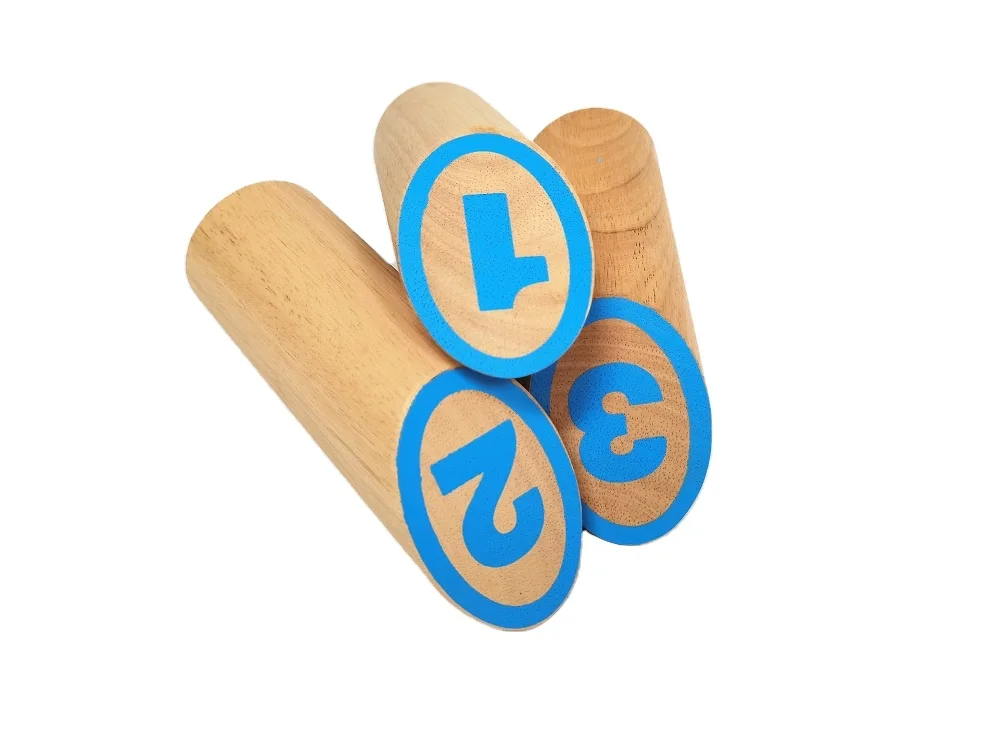 Vintage Garden Bowling Wooden Outdoor Skittle Game Scatter Set  Throwing Yard Games