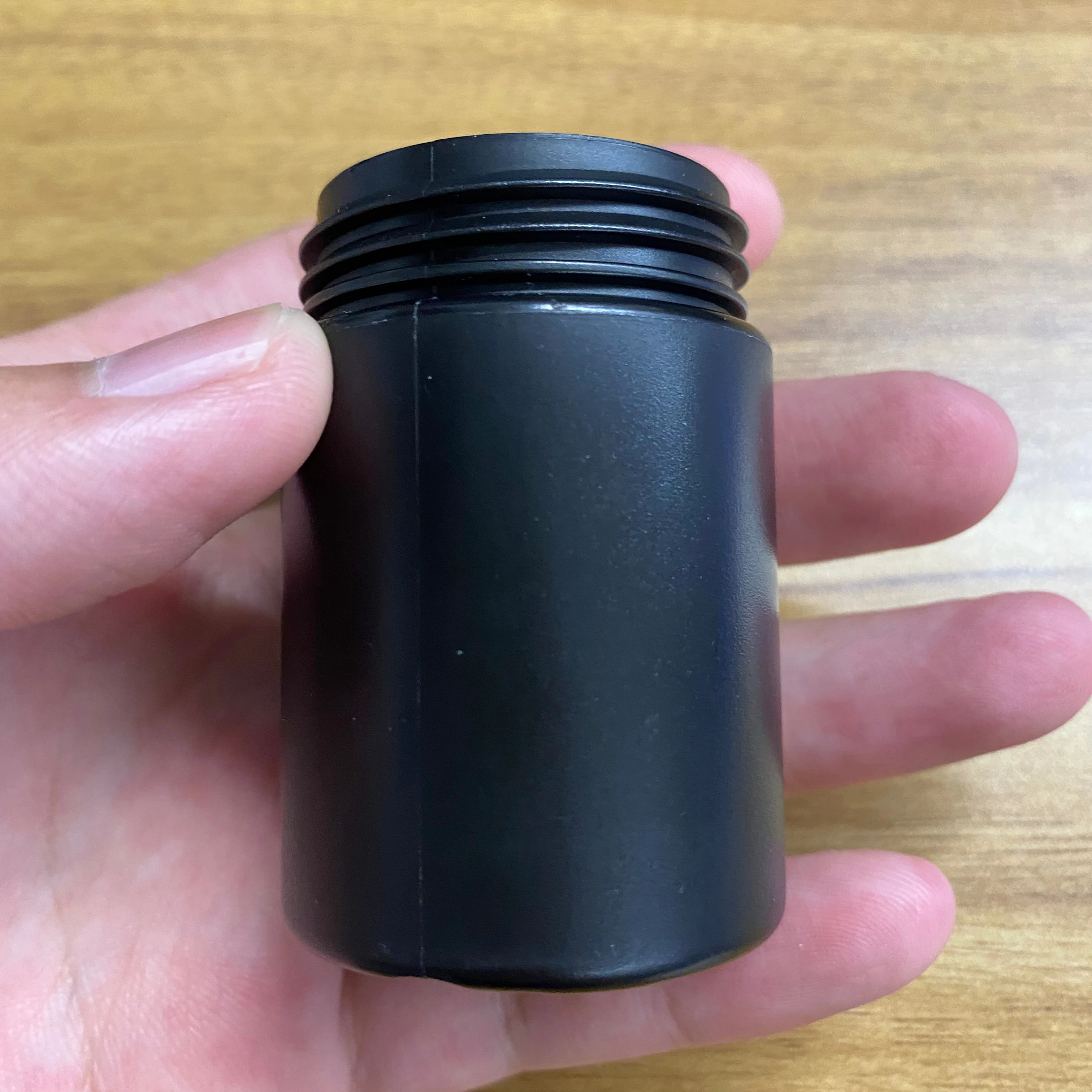 RTCO/Gensyu 2oz HDPE plain canister bottle 40mm diameter 60ml capacity color customization