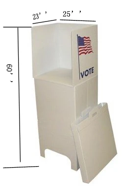 Corrugated Plastic Cardboard Polling Booths For Voting