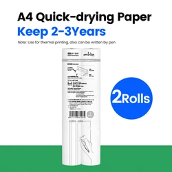 Fold Paper Roll Quick-dry Perfect Picture Receipt Memo Webpage Thermal A4 Printing Paper for PeriPage A40 Thermal Printer