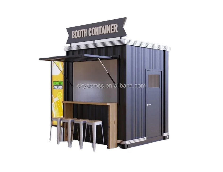 Fast moving display box luxury folding shop booth mobile house