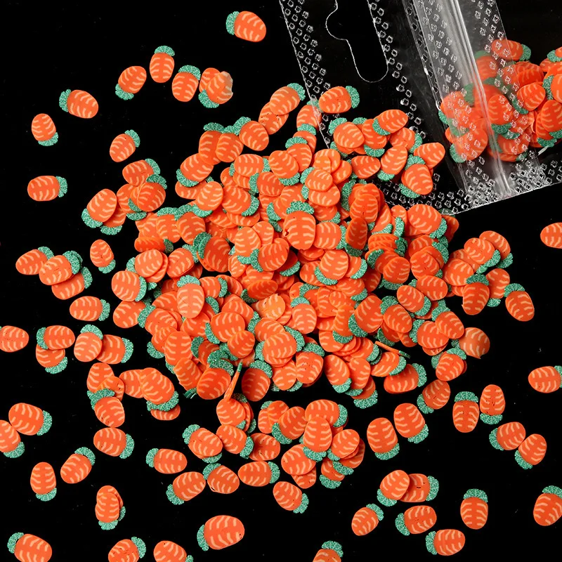 Designs Polymer Clay 3D Fruits Leaf Butterfly Nails Supplies DIY Nail Art Decoration Mixed Plastic Opp Bag Fruit Shape