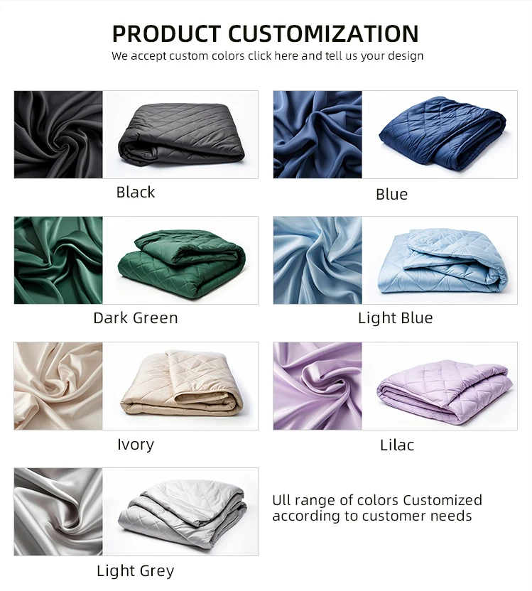 2023 Tencel Lyocell Fabric Cotton Breathable Skin-friendly Cooling Weighted Sleep Blanket For Adults Therapy