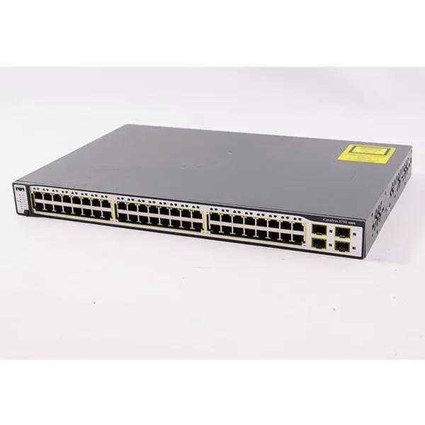 Cisc0 б/у WS-C3750-48TS-S катализатор 3750 10/100 48-портовый