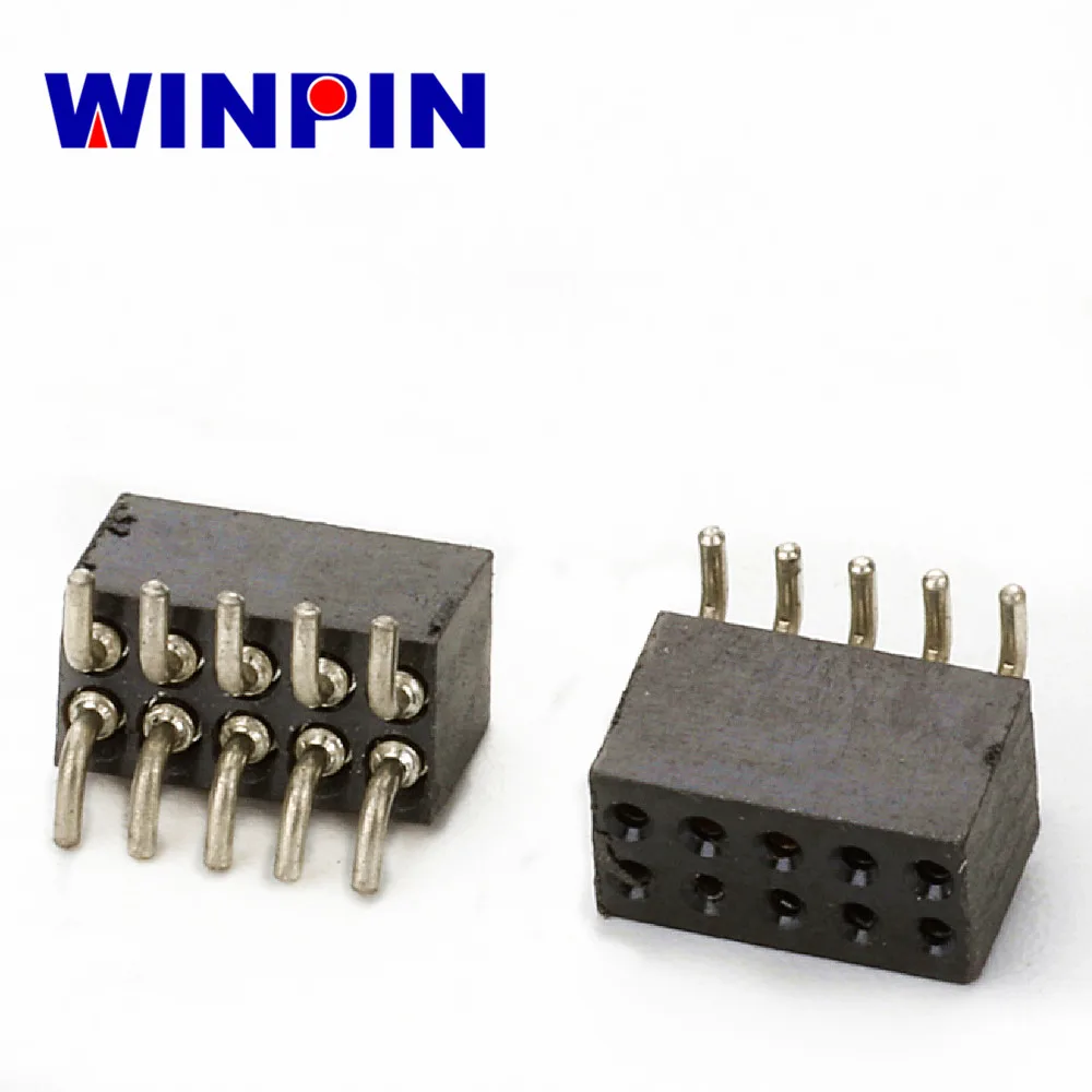 Low Profile 1.27 IC SIP Socket Pin Connectors Machine Pin female header surface Mount Vertical 1.27mm pitch 10pin smt