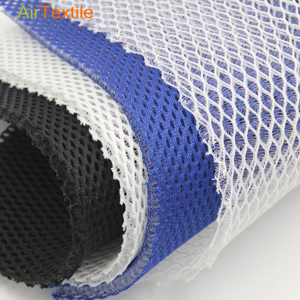 Cooling breathable 3d sandwich spacer air mesh fabric for car seat cushion