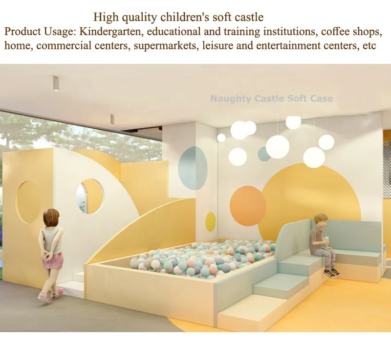 China Manufacturer high-quality  Indoor Playground Equipment  MAKA Theme Naughty Castle wooden Indoor Playground