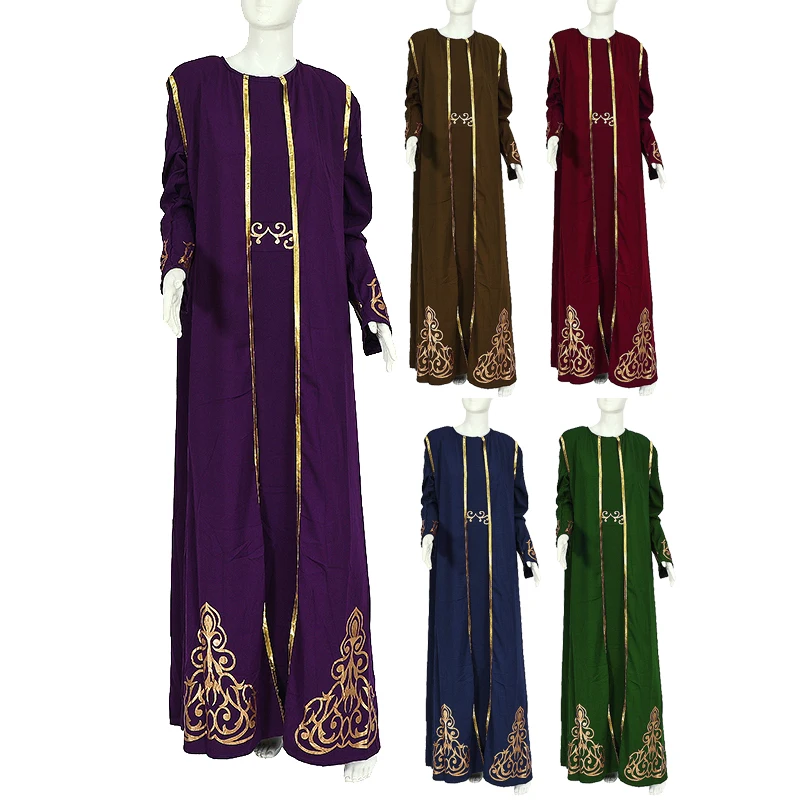 High Quality Creative Elegant Ethnic Style Dubai Abaya Wholesale Maxi Dress Latest Fashion Abaya Designs Dubai