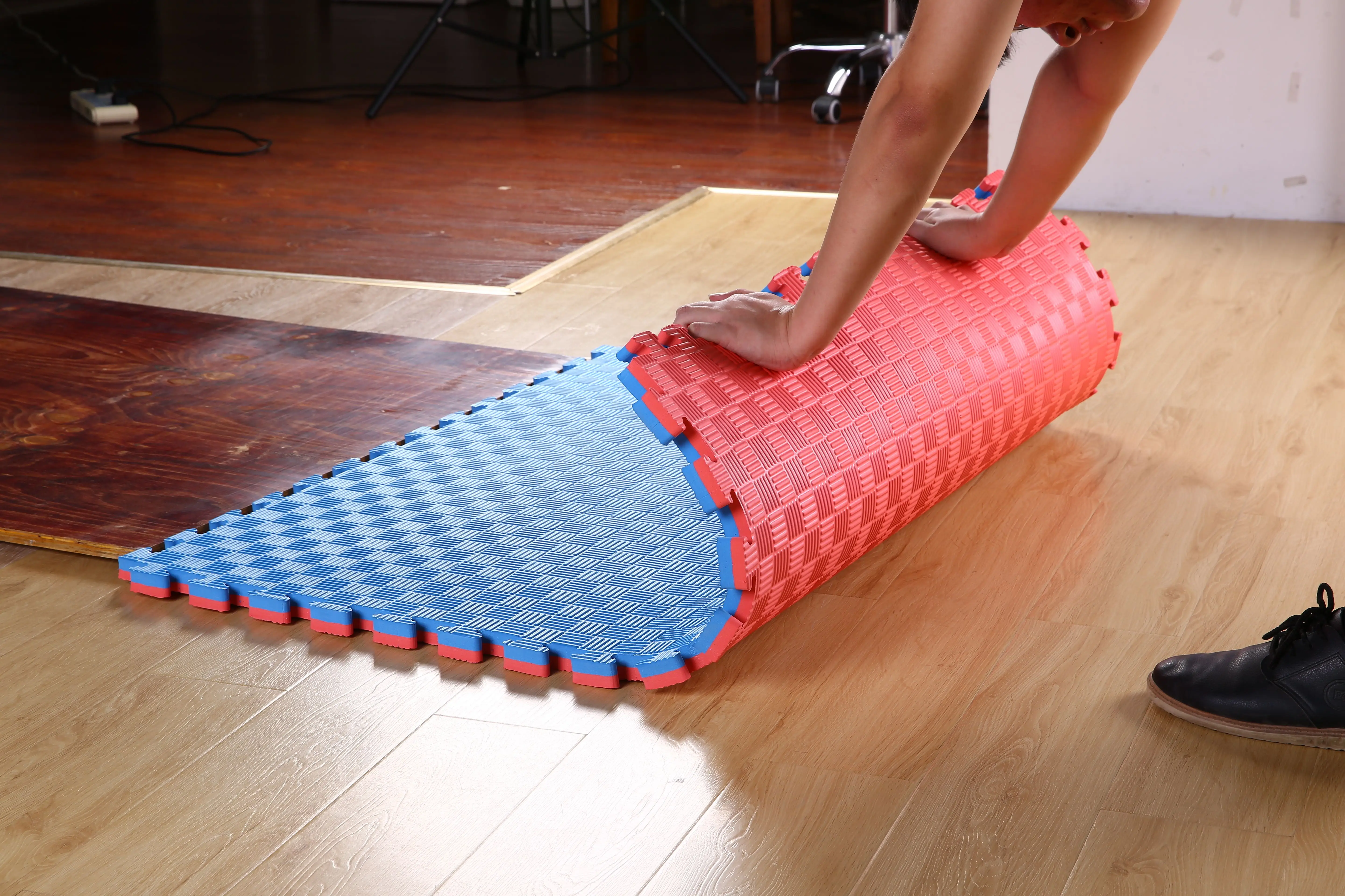 Taekwondo karate jigsaw tatami mat eva foam interlocking floor training mat 2/2.5/3/4CM