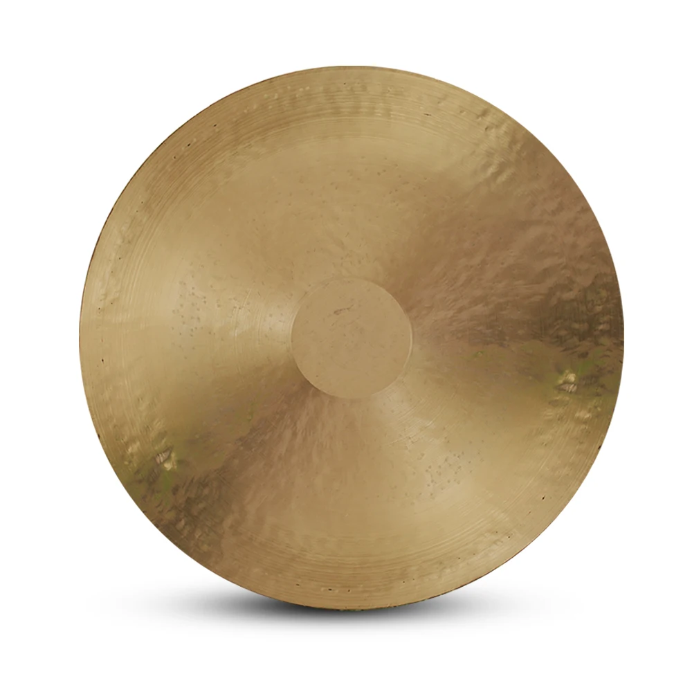 Golden Color Chinese Feng Gong  24 Inch 60 CM Bronze Gong Handmade Wind Gong Percussion Instrument
