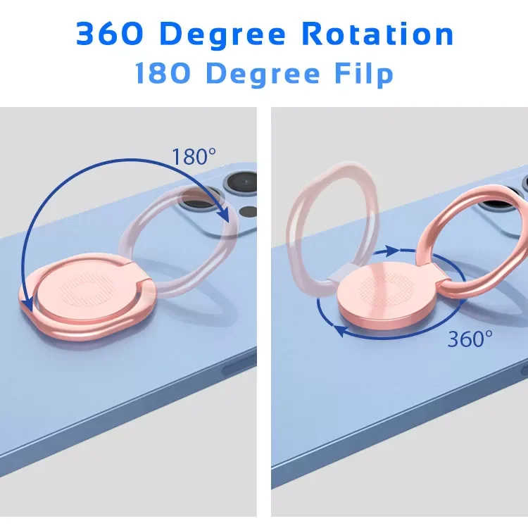 Складной ультратонкий металлический держатель для телефона с поворотом на 360 градусов, кольцевые ручки, подставка-кольцо для пальца, аксессуары для чехла сотового телефона и планшета
