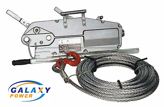 
1 Ton Overhead Line Construction Tools Wire Rope Puller For Overhead Transmission Line 