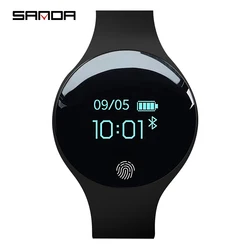 Sanda SD01 функциональные умные наручные часы унисекс светодиодные цифровые водостойкие для телефона спортивные женщин 2021