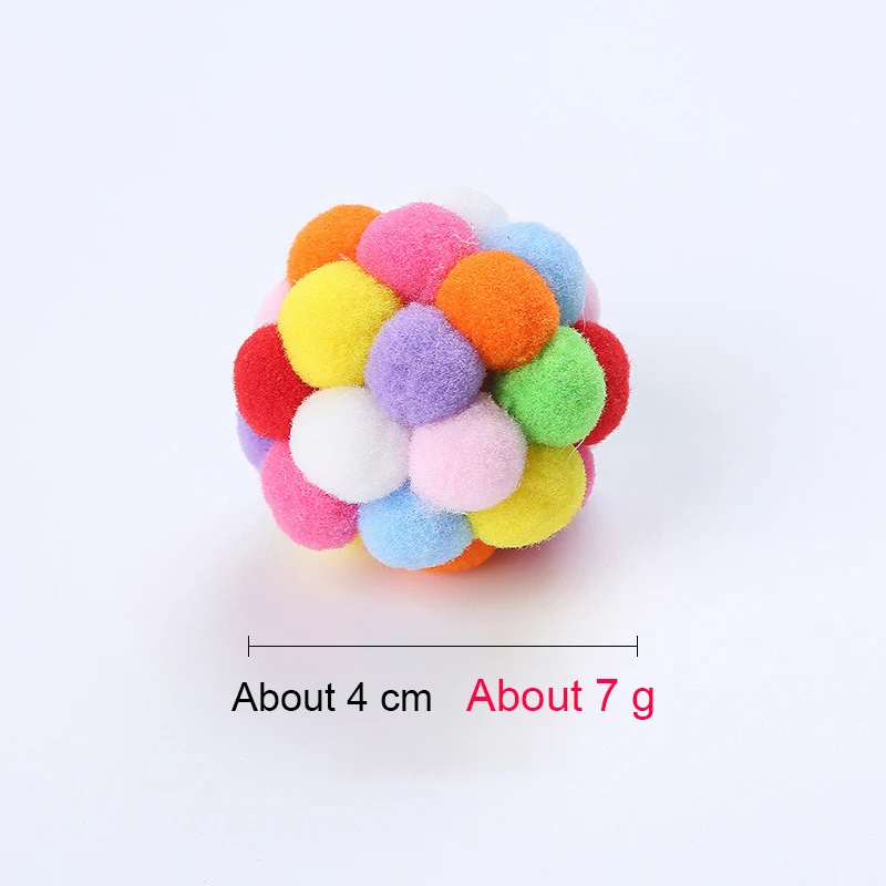 Pet Cat Teasing Stick Pompom Feather Accessories Funny Kitten Interactive Toys For Household Animals Cats Entertainment