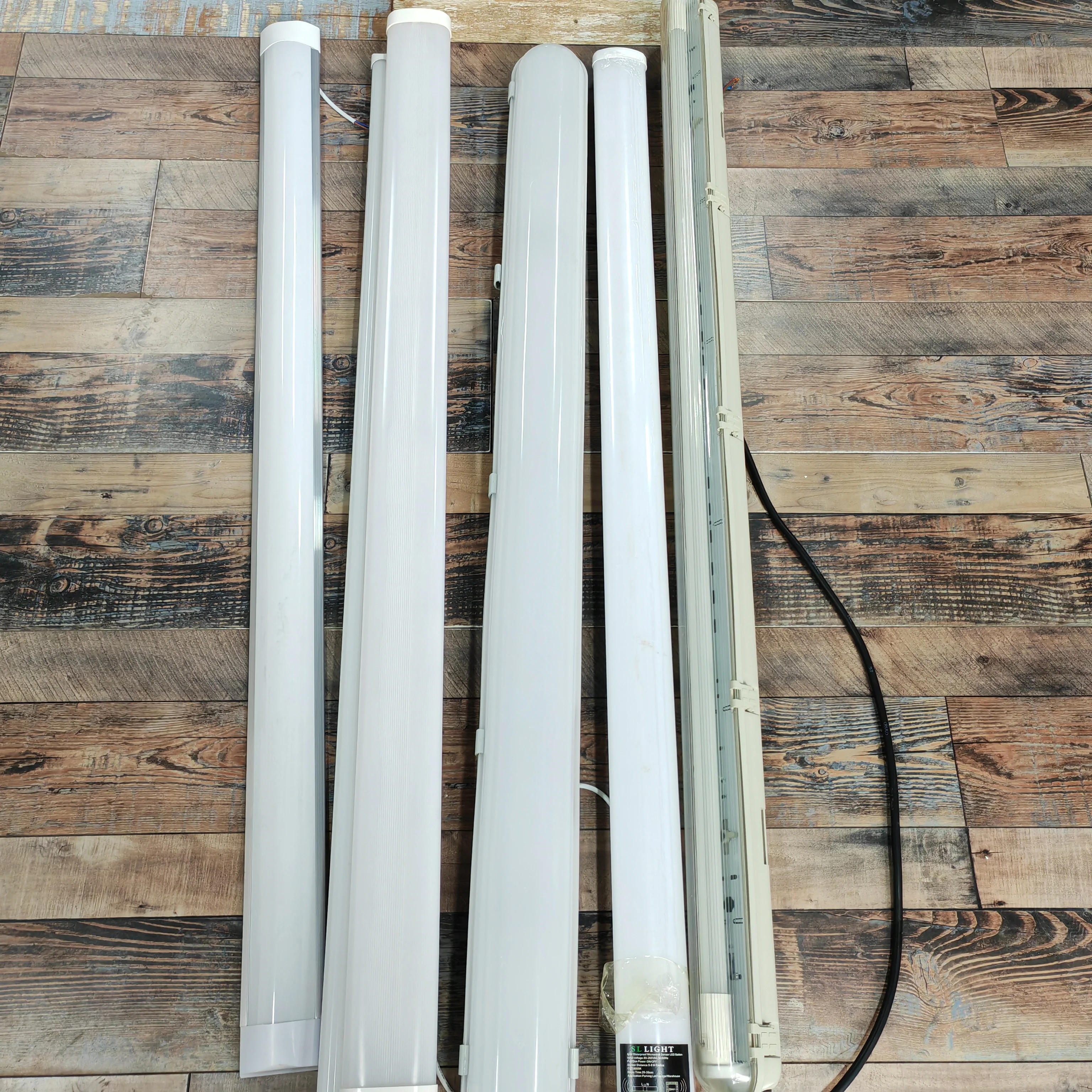 Factory LED Triproof tube 40w 50w 60w led tri-proof light with sensor led batten light linear light