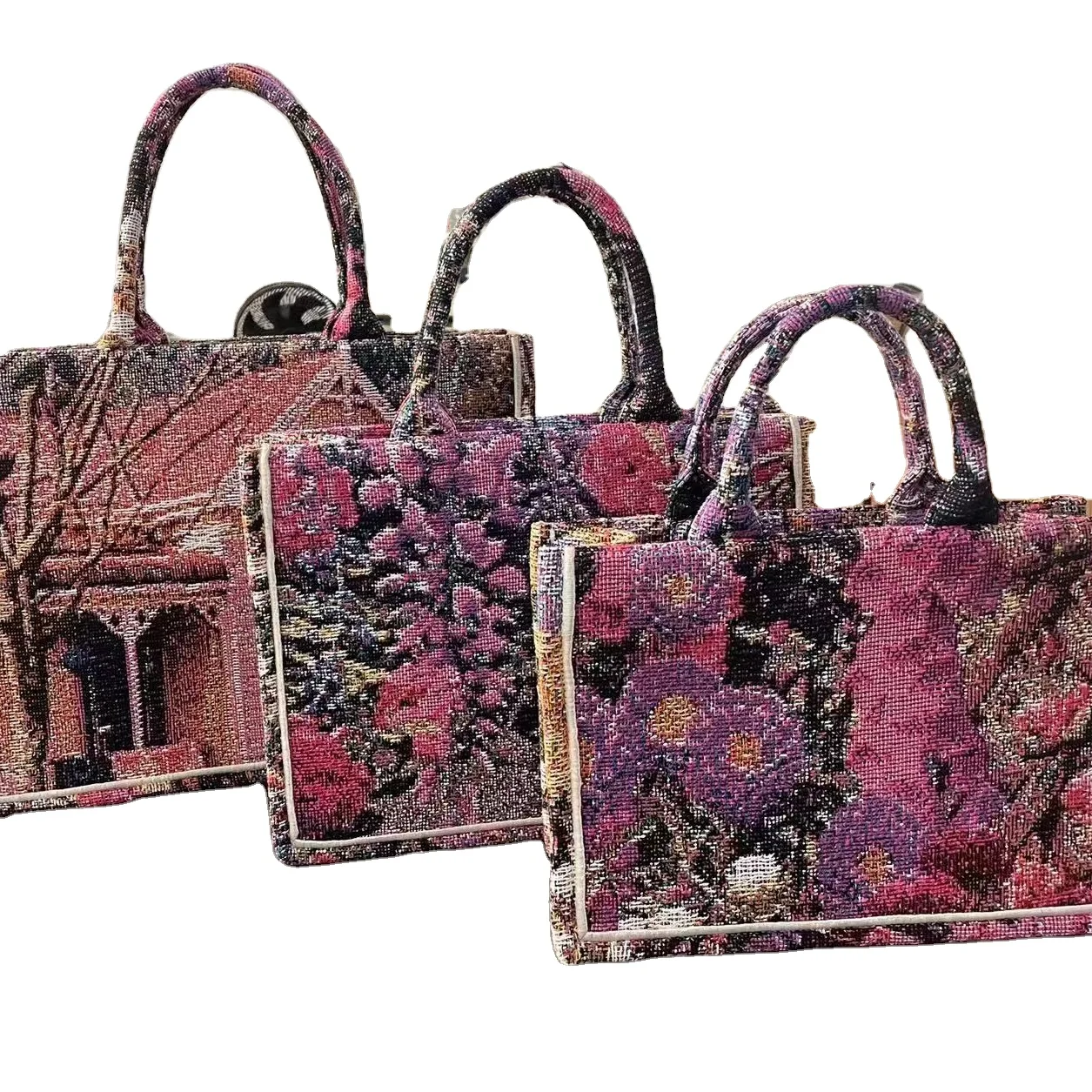 Tapestry Hand Bag Book Tote Purse Custom Designs Shoulder Bag Backpack