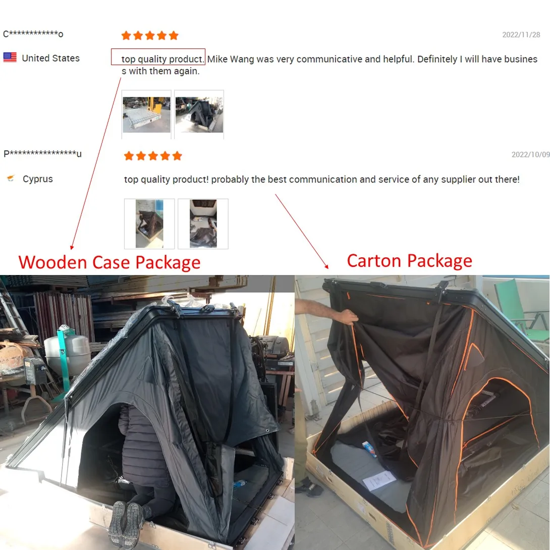 4-Person Aluminum Hard Shell Rooftop Tent with Solar Panel Folding Car Roof Top Tent for Camping and Outdoor Canvas Fabric