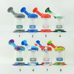 wholesale silicone weeding jar glass accessories water smoking pipes silicone smoking pipes tobacco hand water pipes