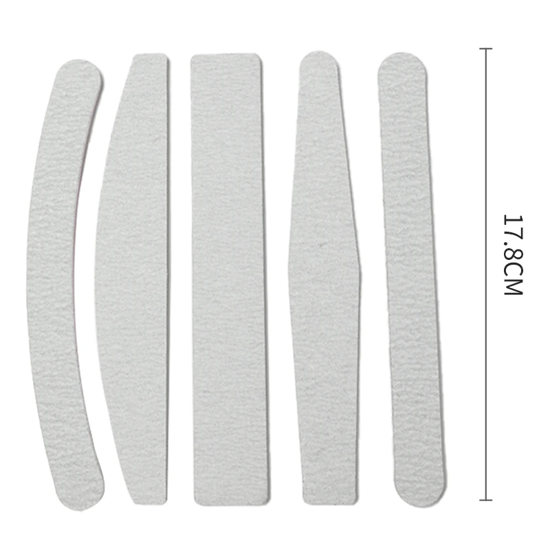 Двусторонняя пилка для ногтей, 80/100/120/150/180/240/320 Грит