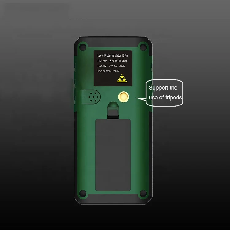 Rechargeable Green Laser Distanciometro Digital 60m 80m 100m Laser Distance Meter with Double Bubble Level