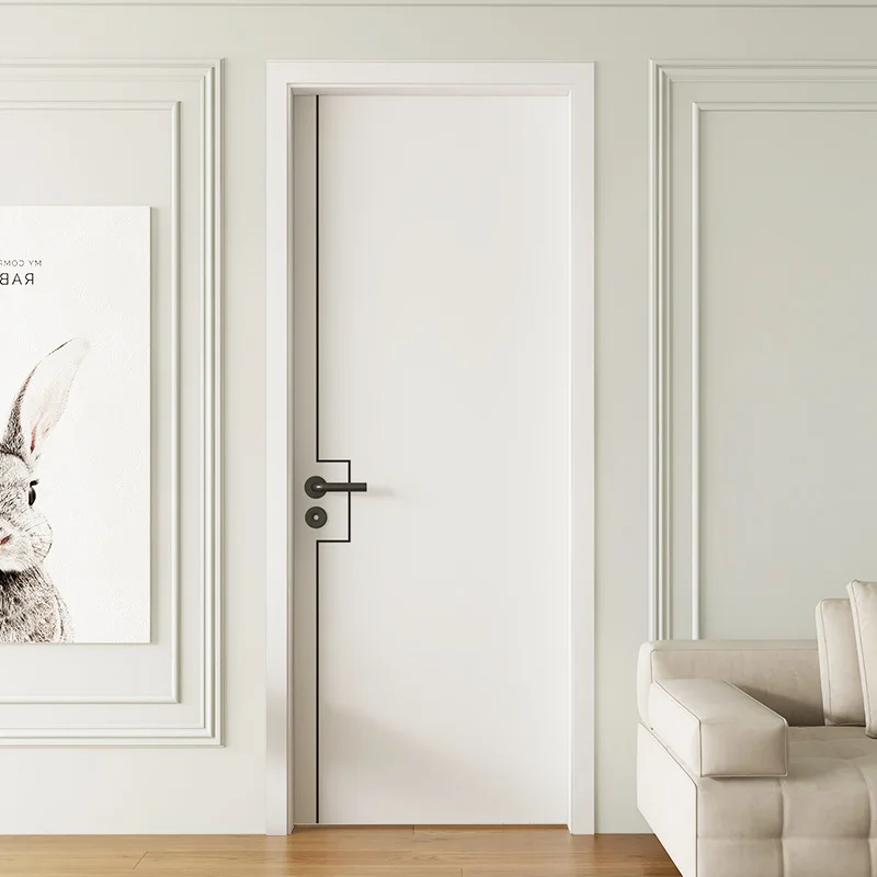 Wood Plastic Composite Door Wooden Panel WPC Door