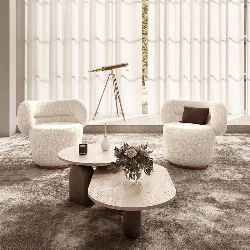 Новый дизайн Фошань Роскошный Современный 5-Звездочный Отель мебель деревянная изогнутые лобби журнальный столик