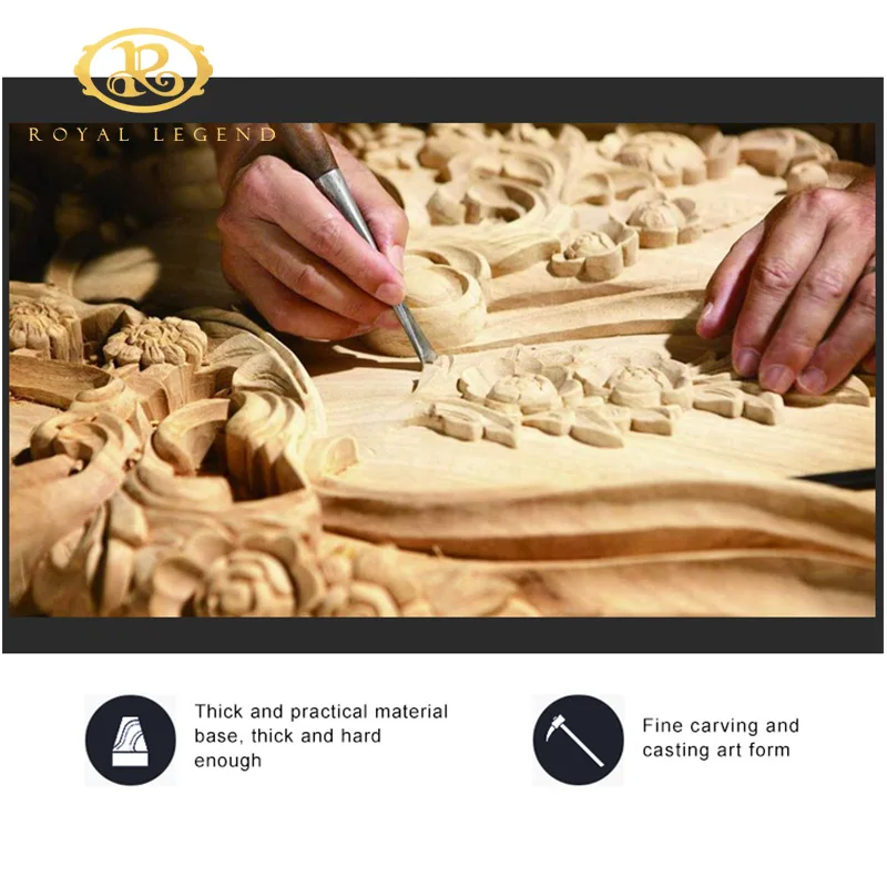 Neo classical royal luxury vintage British style sofa with copper decoration mahogany wood antique furniture sofa set