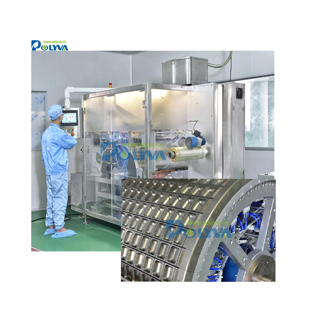 Polyva automatic water soluble pod plastic film pods  manufacture other packaging machine wholesale