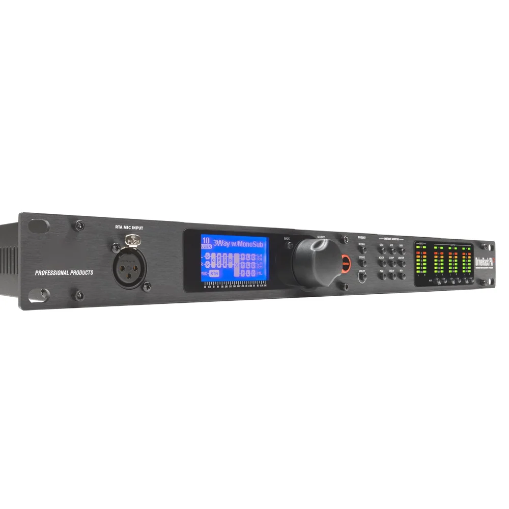 DriveRack PA2 2 Input 6 Output DSP Digital Audio Processor for Professional Stage Sound Equipment