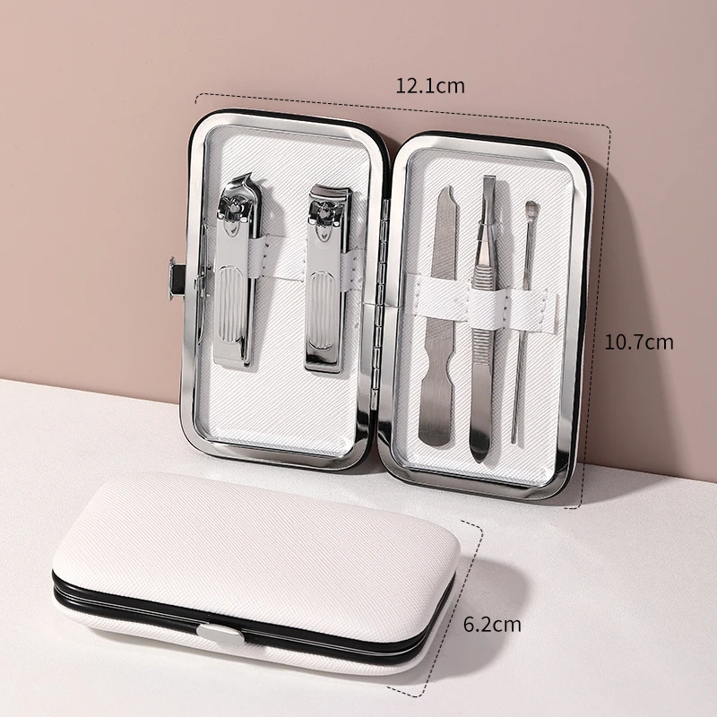 LMLTOP 5pcs/Set Stainless Steel Nails Care Trimmer Traveler Manicure Set Gifts C0181 Dead Skin Shears Cuticle Nipper Toe Tool