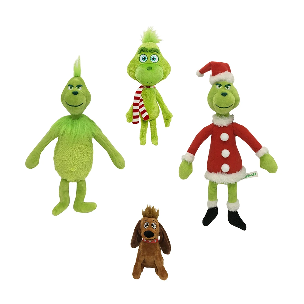 Wholesale Cute Soft Custom Push Toys Green Monster Christmas Toys for Children Gift