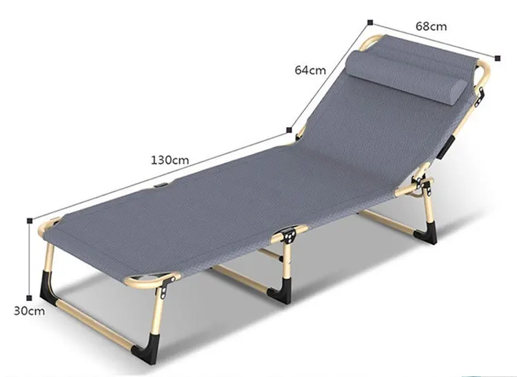Folding Portable Camping Cot, Sleeping Bed Indoor&Outdoor Folding Bed for Travel and Office